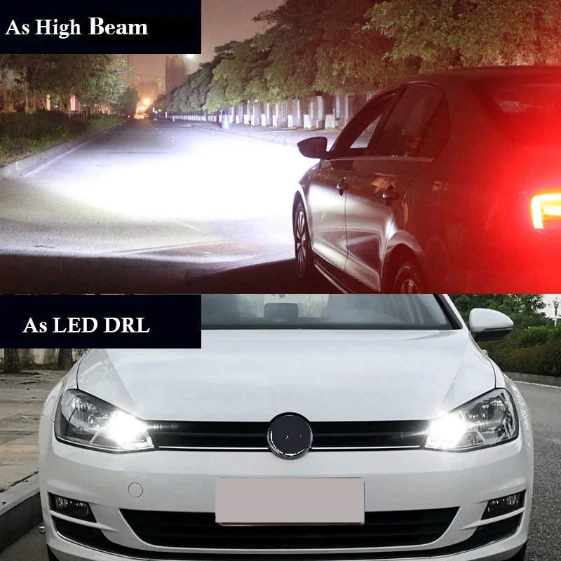 H15 LED Headlight Bulbs For Mercedes Vito W447 2014-2022 High Beam with Daytime Running Lights White 72W 6000K