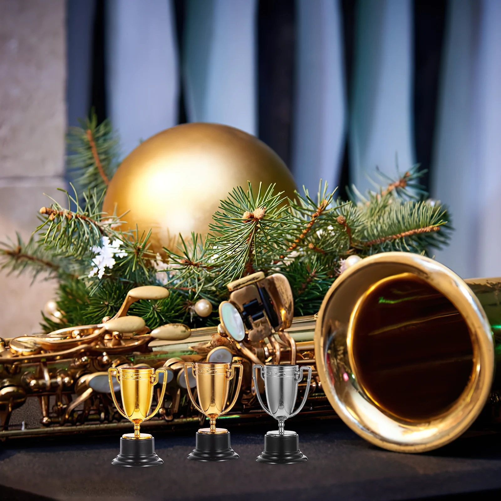 

3 Pcs Trophy Decoration Ornaments Mini Prize Cup Plastic Party Award Child Little