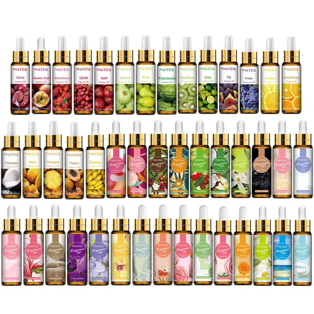 Aceite aromático de flor de fruta pura, fragancia para fabricación de jabón de vela, fresa, Mango, pasión, almizcle, plátano, aceites de coco con