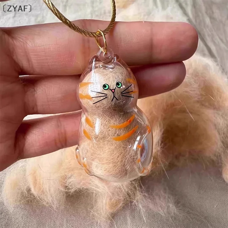 

tipo inteZYAF Viss1/6 шт. Контейнер из меха домашних животных Коробка для хранения кошачьих волос Подвесной брелок для кошек Подвеска для ухода за волосами домашних животных Сувениры Сувениры Сумка Подвесной декор