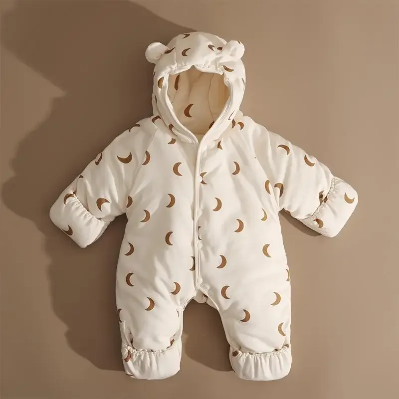 Rompers Newborn Baby Clothes Winter Cotton-padded Jackets Baby Foot-wrapping Jumpsuits Thickened Bodysuit & One Piece Outddor