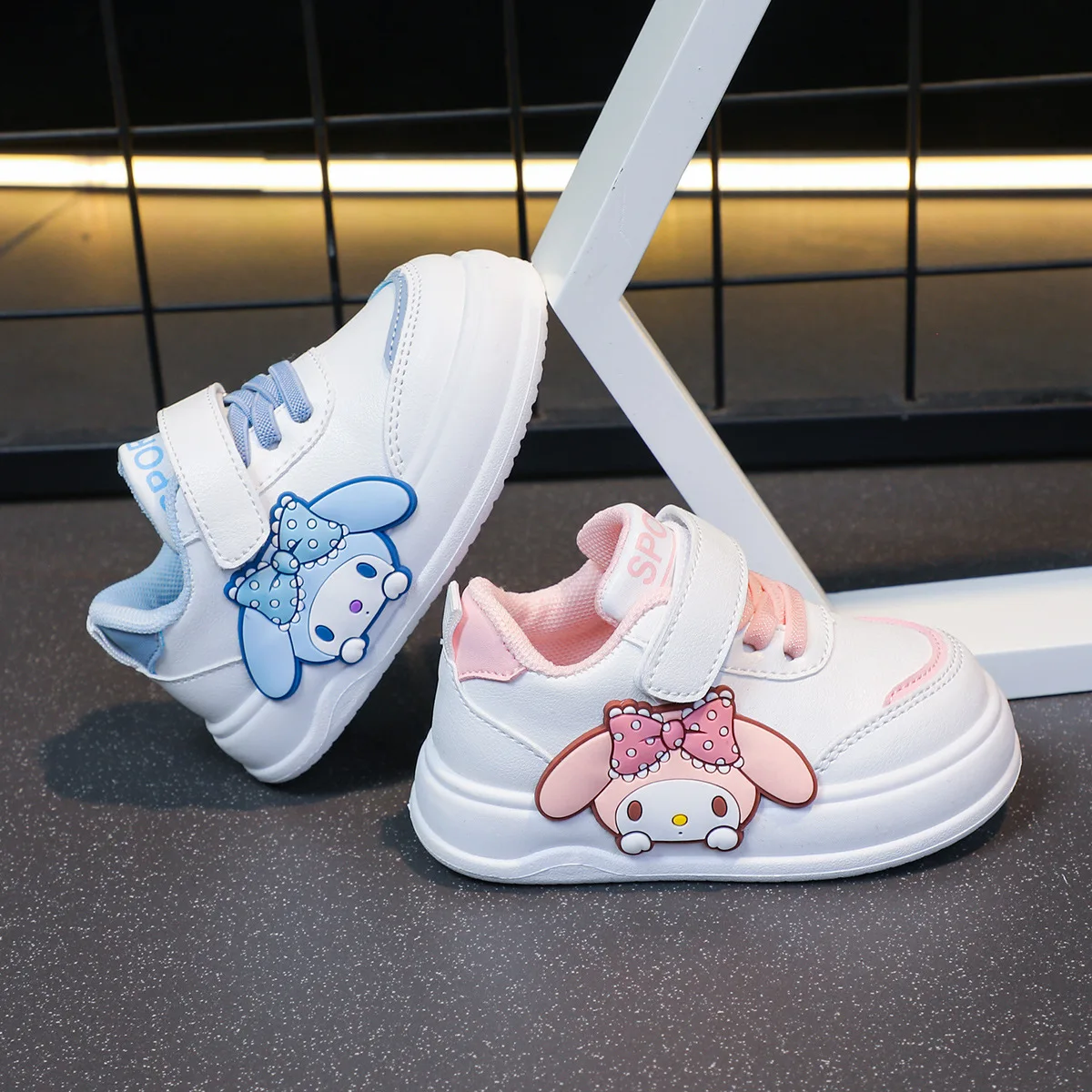 

Kids'Casual Shoes Sneakers Cartoon PU Leather Spring Autumn Sports Shoes For Children Anti-slip Pink Pruple Shoes Size 18-29