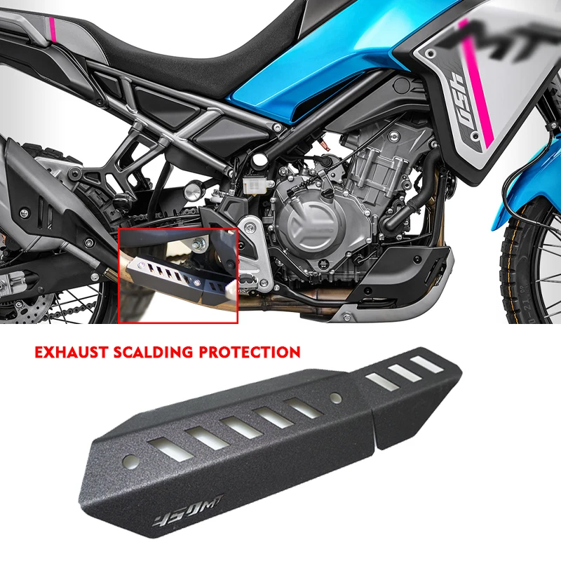 For CFMOTO CF 450 MT 450MT MT450 2024 2025 Motorcycle Exhaust Pipe Protector Heat Shield Cover Guard Anti-scalding Cover mt450