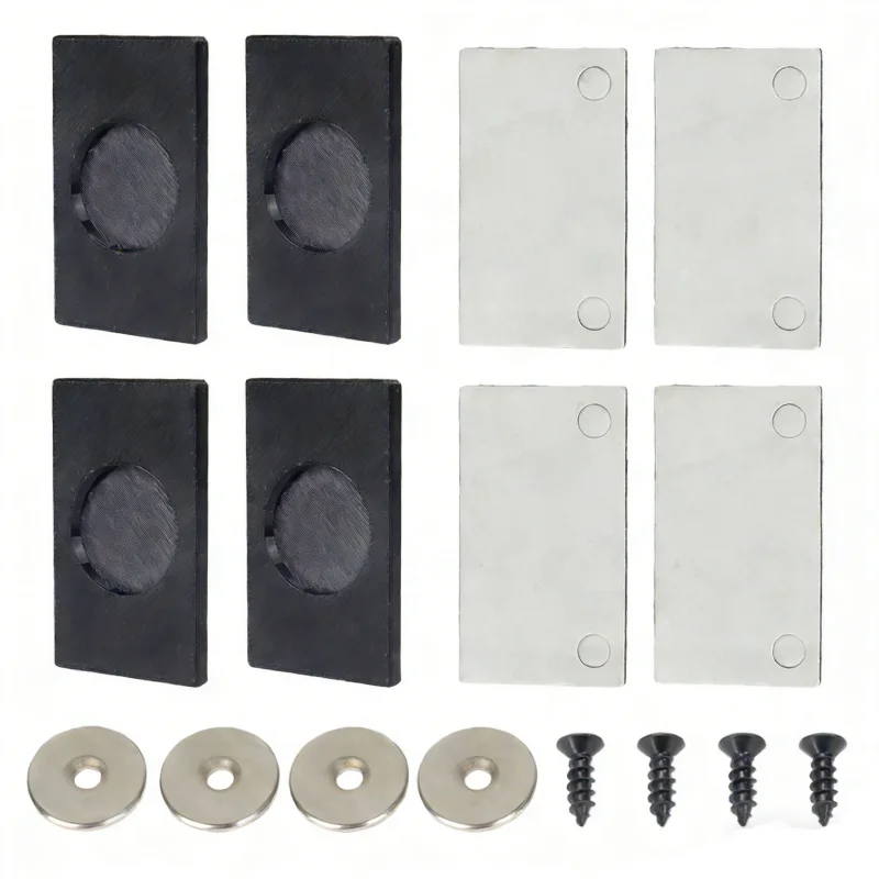 4pcs Strong Magnetic Number Plate Holder License Plate Frame Universal For Car Caravan Trailer Motorcycle