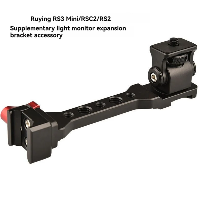 FFYY-DJI RS4 RS4 PRO 対応調整可能 360 °   コールドシュー 1/4 インチネジカメラアクセサリーを備えた回転モニターマウント