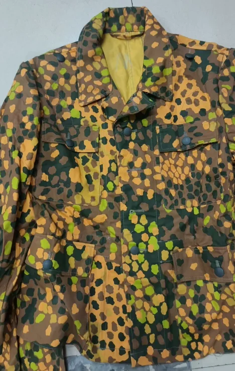 

German Pea Camouflage Yellow Spring Uniform Man Include Jacket Pants Just M size