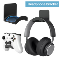 Universal Headphone Stand Gaming Controller Holder Headset Display Rack Under Desk Hanger Hook Easy Damage-Free Wall Desk Mount