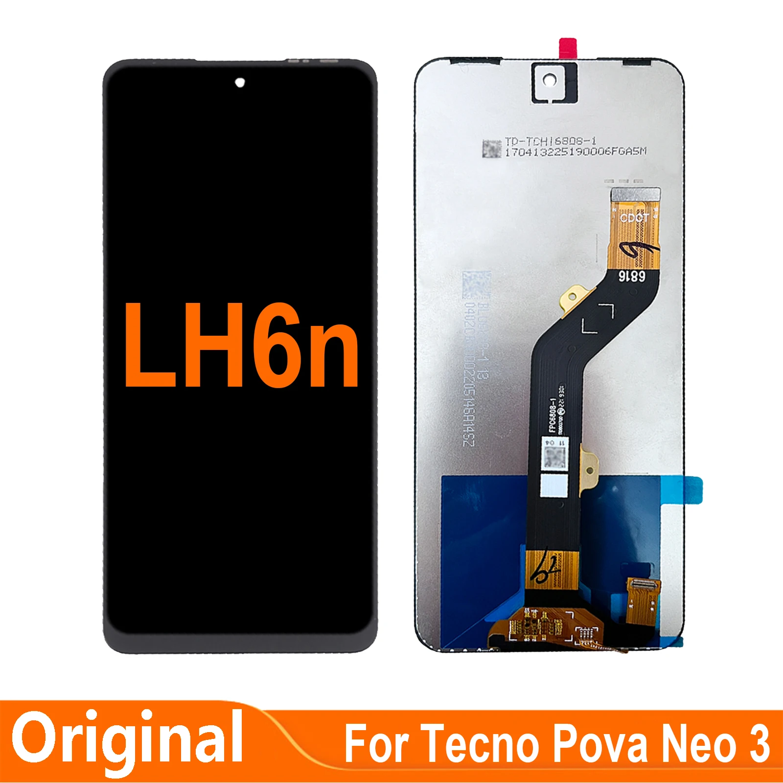 

For Tecno Pova Neo 3 LH6n LCD Display Touch Screen Digitizer Assembly Parts