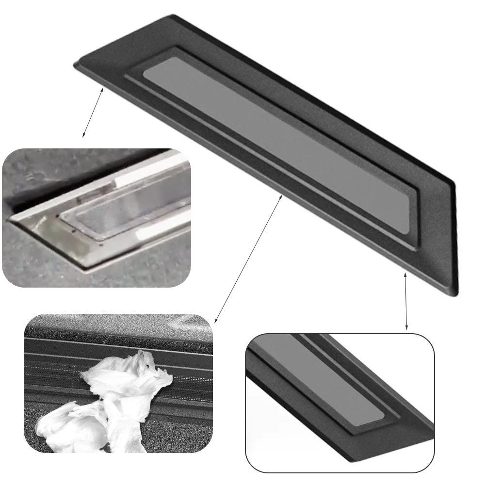 2pcs Backseat Air Vent Cover For Tesla Cybertruck 2024 Under Seat Rear Air Vent Protect Cover Grille  Anti-block ABS Accessories