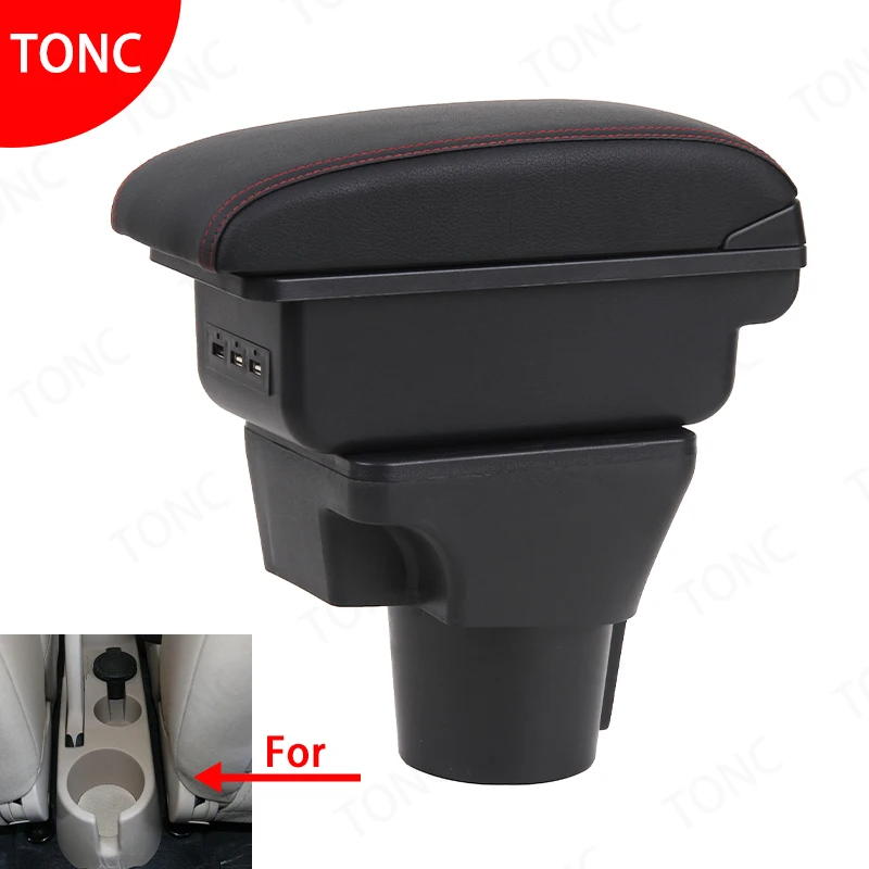 

For KIA Rio 2 armrest box For KIA Rio 2006 2007 2008 2009 2010 2011 car armrest box accessories interior Storage box Retrofit