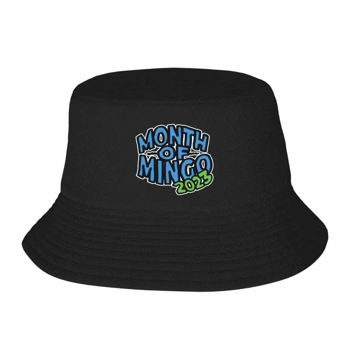 Diseño retro 2026, logotipo del Mes de Mingo 2023 (con contorno blanco), sombrero tipo pescador, gorro de playa, cosplay, protección solar para mujeres y hombres
