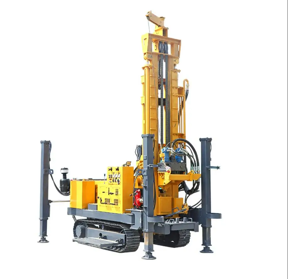 Germany quality Deep Hole Water Well Drilling Rig With Mud Pump For Congo Chile Underground Borehole Machine Equipment