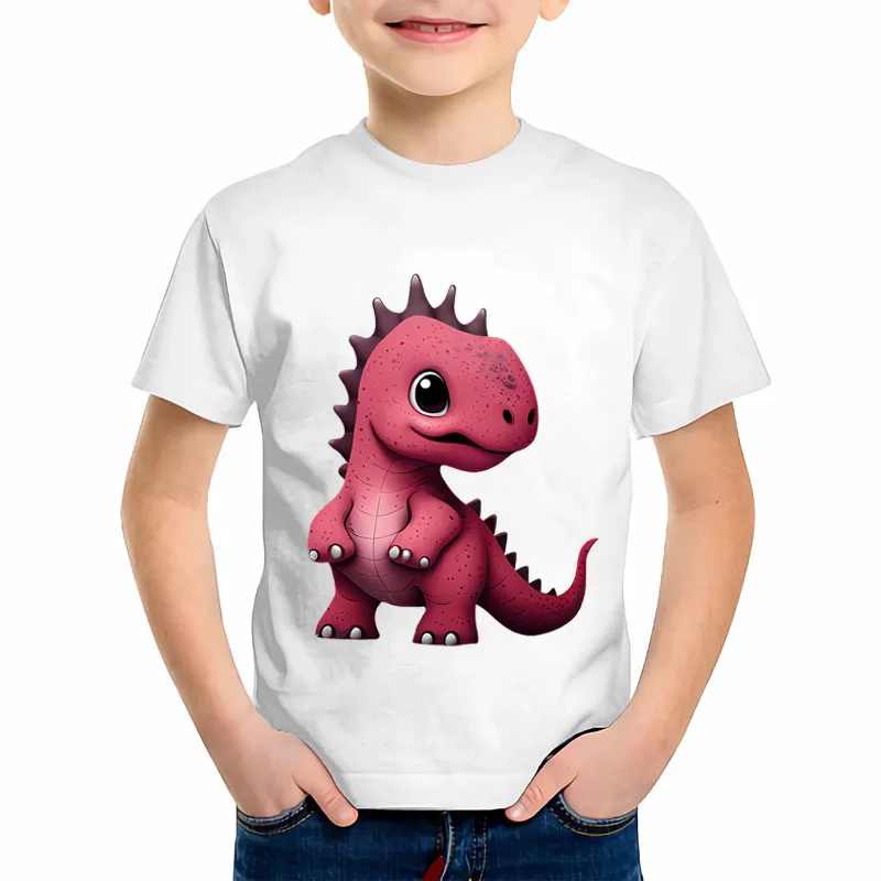 10 stylów uroczych Baby dinosauus termiczne naklejki transferowe dla dzieci ubrania DIY DTF Pinted winylowe aplikacje zmywalne t-shirty termiczne