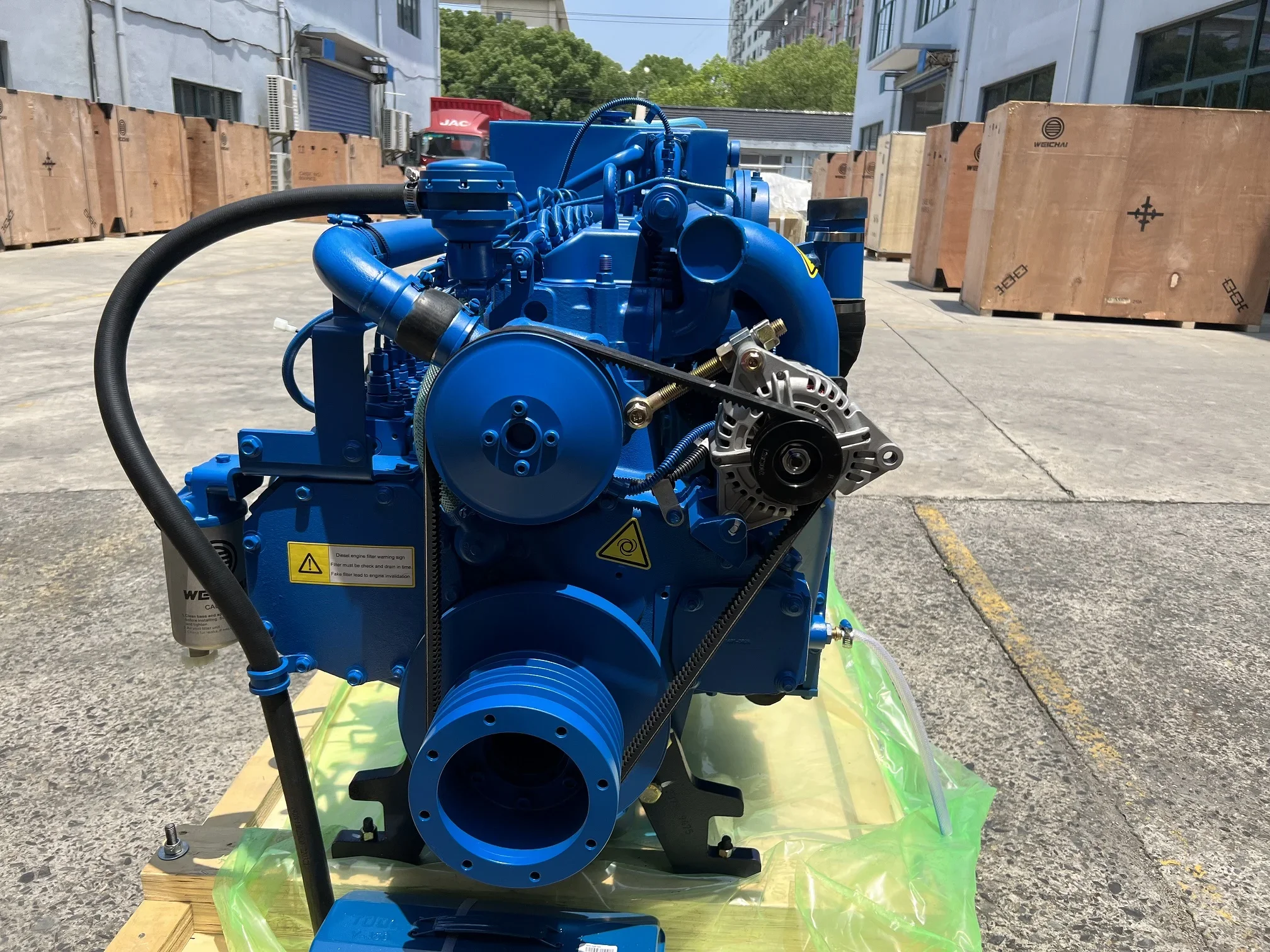 High Quality 103kw 2300rpm 6.75L Weichai WP6C Series Marine Diesel Engine WP6C140-23 With Advance Gearbox for Boat Motor