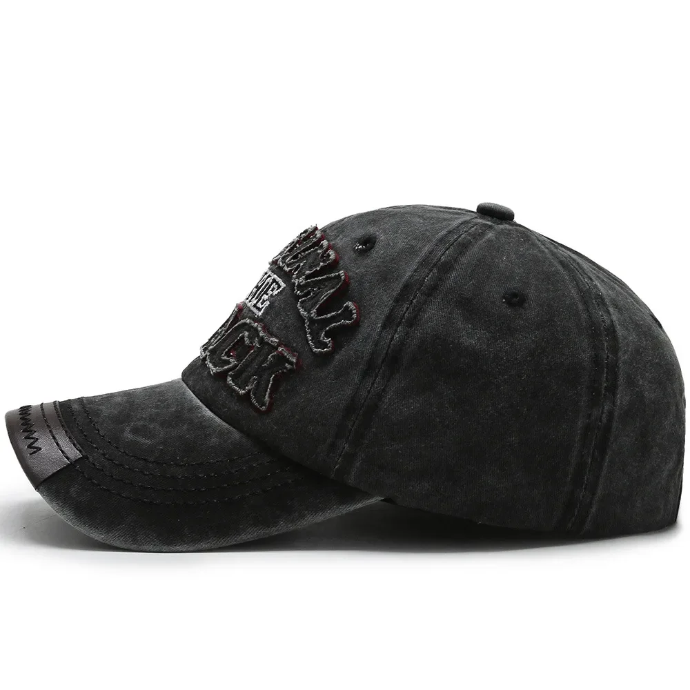 Retro Outdoor Sports Caps Men Baseball Cap Adjustable Snapback Hat Cotton Letter Baseball Cap Women image 4