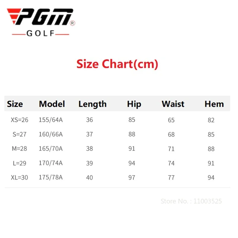 Pgm Golf Clothing Women\'s Short Skirt Breathable Quick Drying Sports Pencil Skirt Casual Zipper Pocket Skorts with Inner Shorts