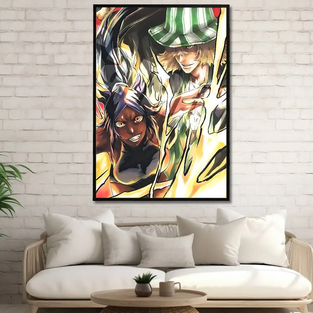 T-Thousand-Year Blood War Yoruichi Kisuke Trendy INS Style Poster Sticker Fashion Aesthetic Print for Dorm Home Wall Decoration