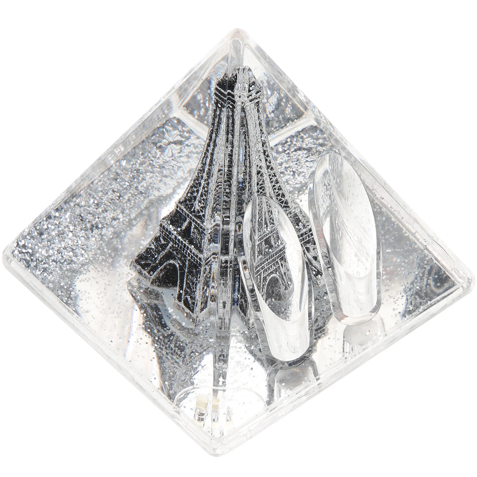 

Plastic Crystal Pen Holder Rack St Desktop Pyramid Eiffel Tower Decoration Office Supplies Sturdy Gift