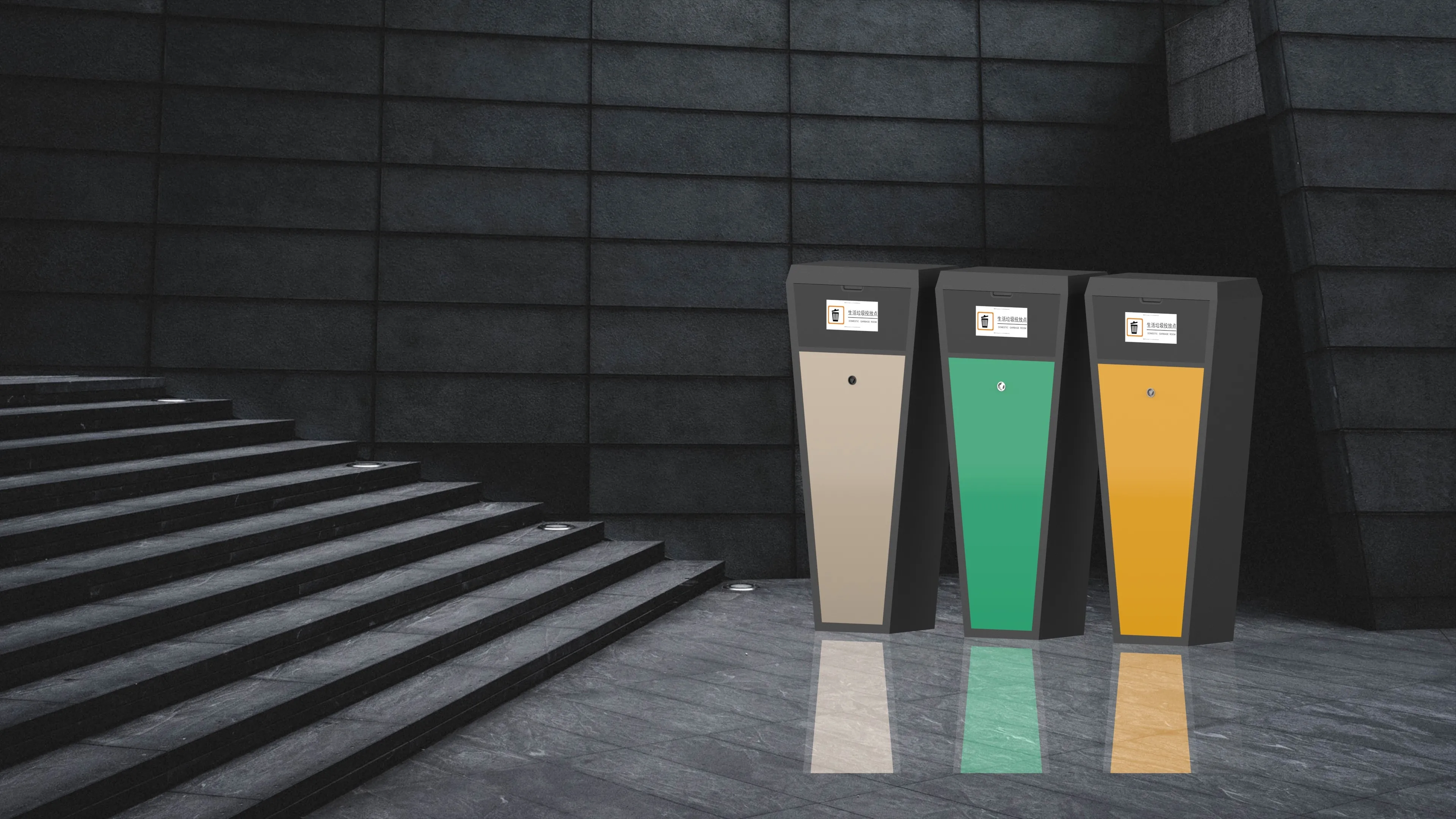 Automatic trash can Contactless living trash can Stainless steel sensor Smart