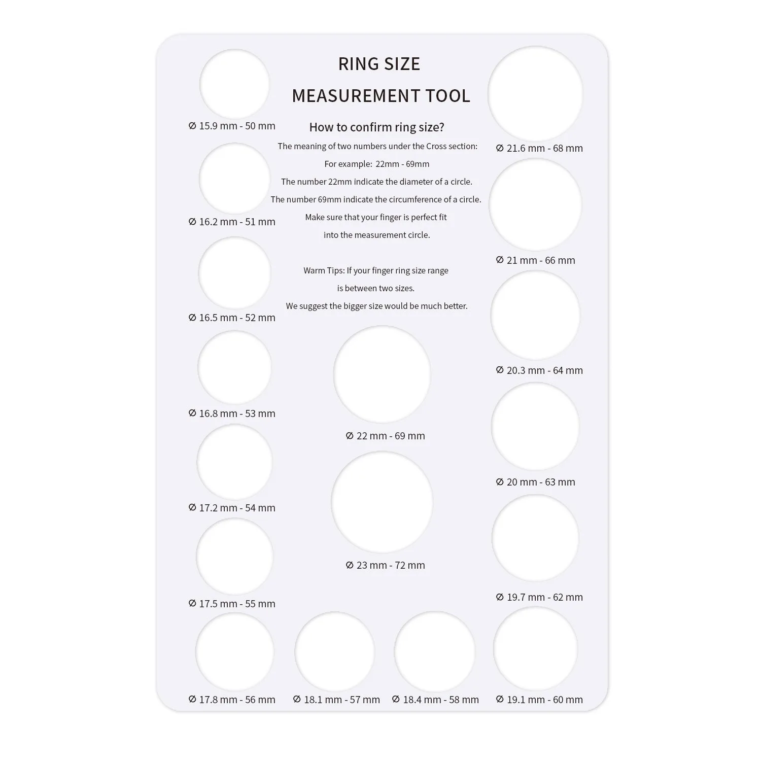 

2 Pcs Ring Measuring Tool Jewelry Sizers Making Supplies Measurement Board Tools Finger Sizing