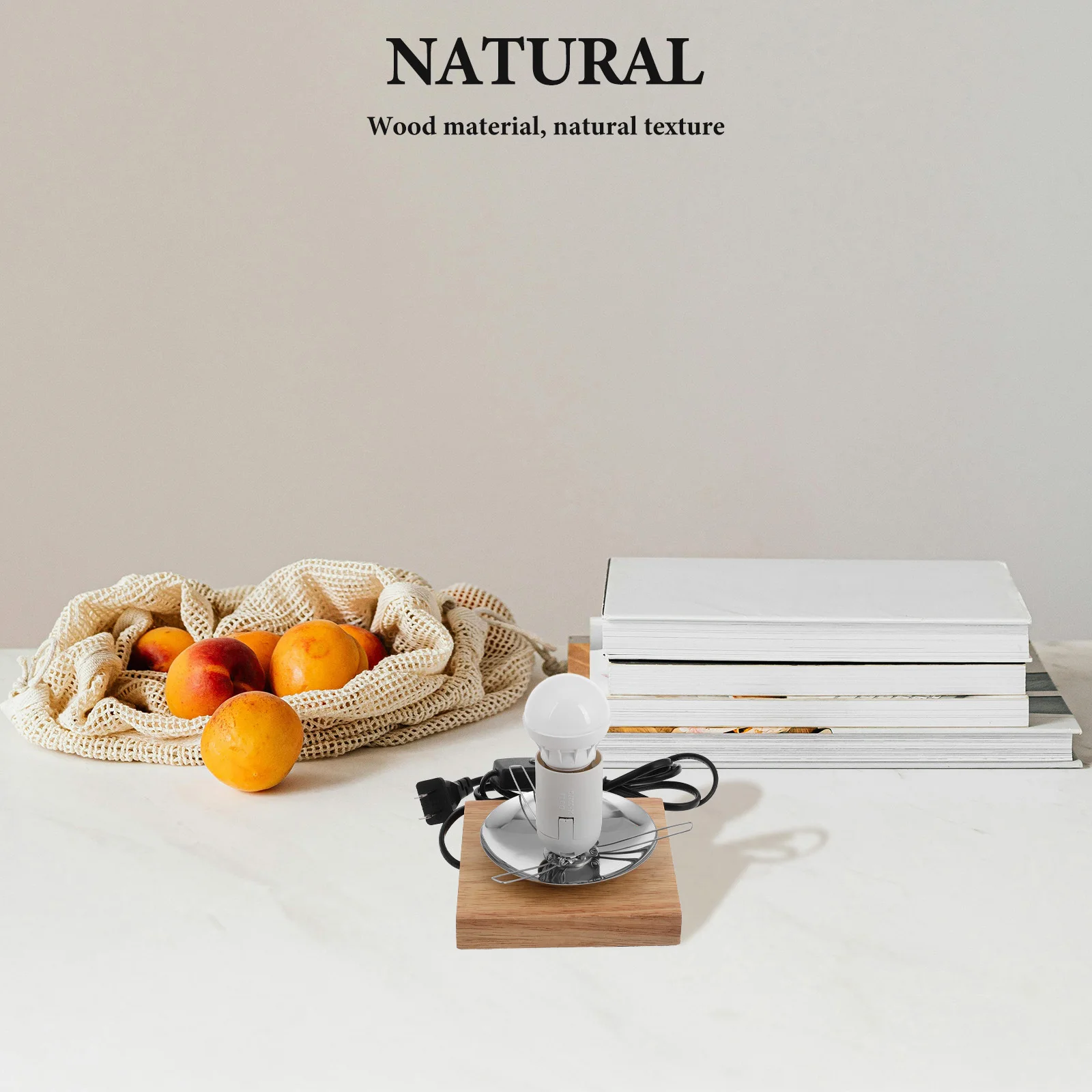 

Wooden Base E27 Screw Socket Square Table Light Holder For Diy Indoor Lighting Projects Clamp Lamp Replacement Part Lamp Parts