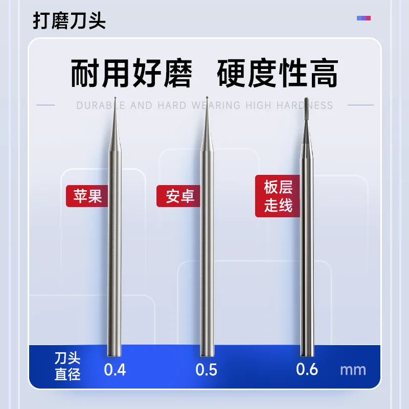 XZZ 0.4/0.5/0.65mm Polishing Blade Head For Polished Pen Using Compatible 2.35mm Handle Mobile Phone Repair Grinding Knife Tip