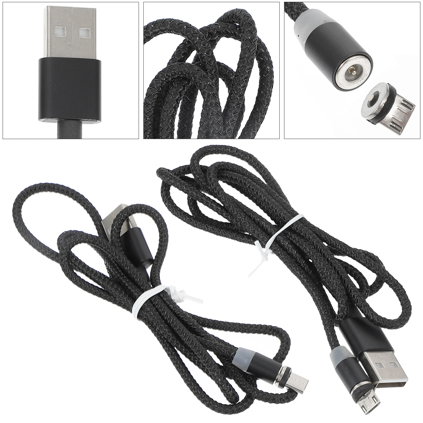 

Cable Durable Nylon Wear Resistant 360Degrees Connector TypeC USB Gadgets Phone Cable Charging Device
