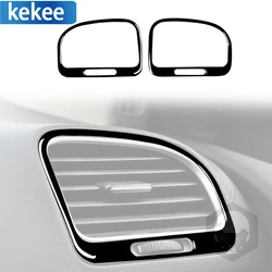 폭스바겐 골프 6 GTI R MK6 08-12 피아노 블랙 자동차 전면 양면 에어컨 배출구 프레임 스티커, 자동차 액세서리