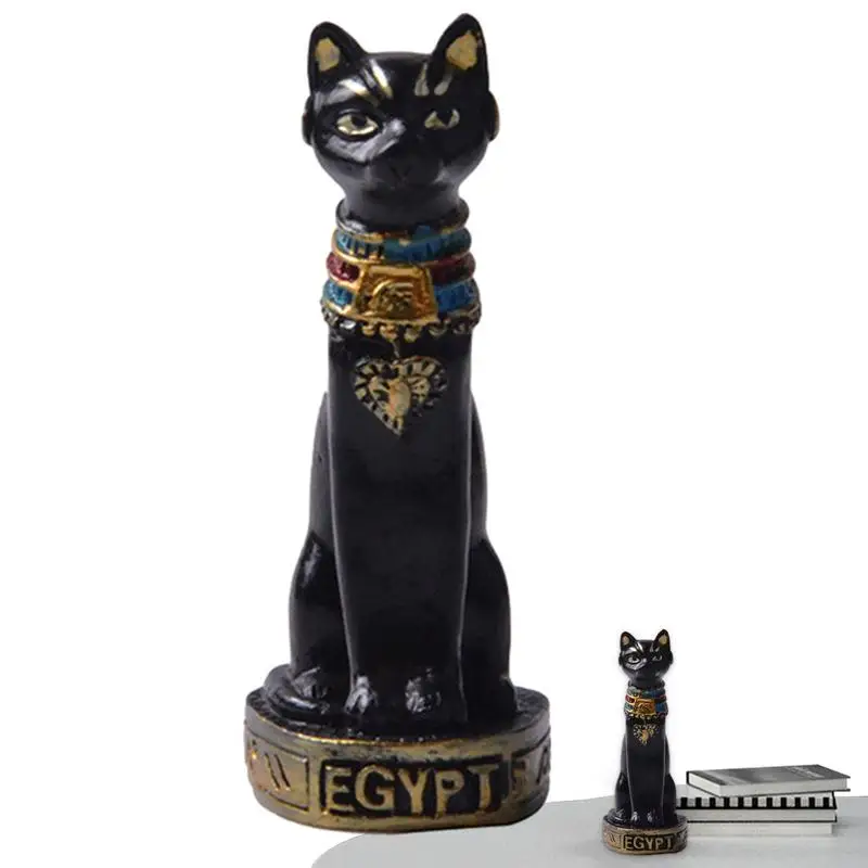 Egyptische Kat Standbeeld Beeldje Vintage Kat Godin Bastet Standbeeld Tuinhuis Hoge Kwaliteit Kat Standbeeld Ornament Voor Tuinhuis