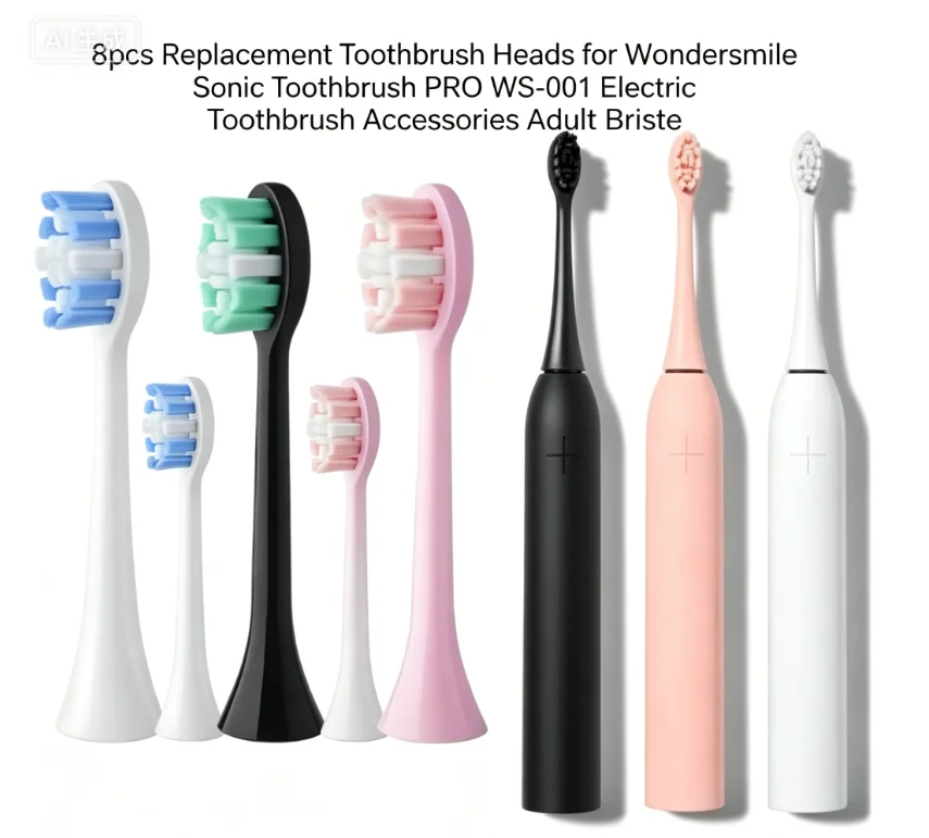 

8pcs Replacement Toothbrush Heads for Wondersmile Sonic Toothbrush PRO WS-001 Electric Toothbrush Accessories Adult Bristles