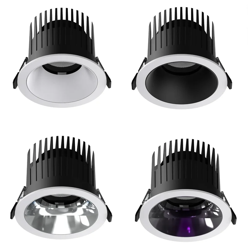 New Embedded LED Recessed Light Anti-Glare Ceiling Light COB Living Room Hotel Villa Flush Mount Lighting 110V/220V