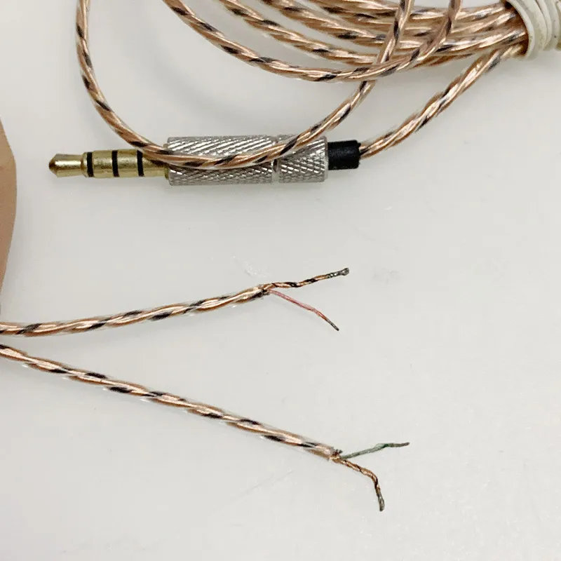 سلك سماعة أذن DIY مع ميكروفون 1 قطعة