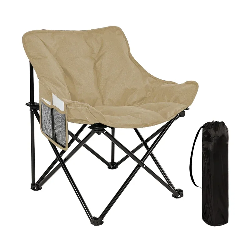 

Camping Chair Wholesale Lazy Round Sofa Padded Saucer Portable Folding Camping Moon Chair Cloud Camping Chair For Adults