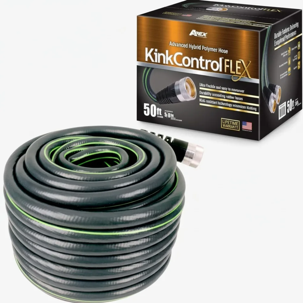 

50 Ft Ultra Flexible Garden Hose - 40% Lighter, Kink Resistant, Easy Maneuver for Home Gardeners