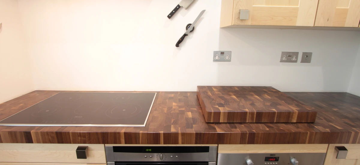 Butcher Block Countertops for Kitchen Islands Bars & Food Prep Walnut & Oak End Grain Worktops