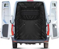 Van Bug Screen Customized for Mercedes-Benz Sprinter Van High Roof 2007-2024, Rear Door Bug Screen Center Zipper Closure Door