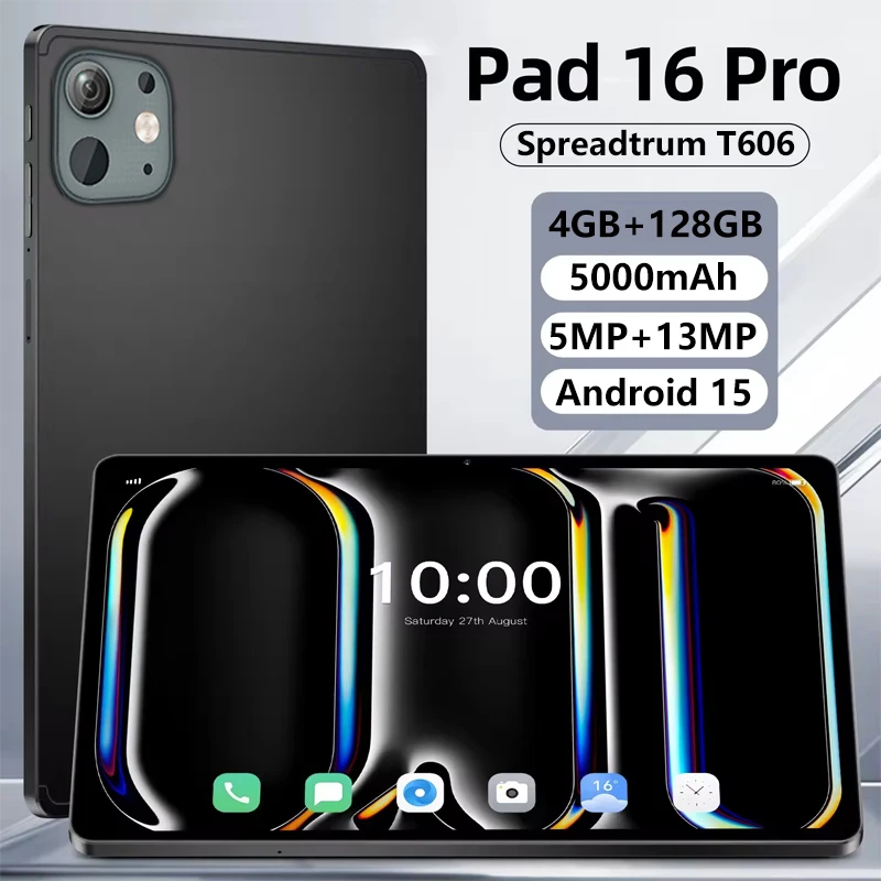 

2026New 10.1 Inch Android 15 Tablet Pc Google Play Octa Core Dual Cameras Dual SIM 3G Phone Call Wifi Tablets 4GB RAM 128GB ROM
