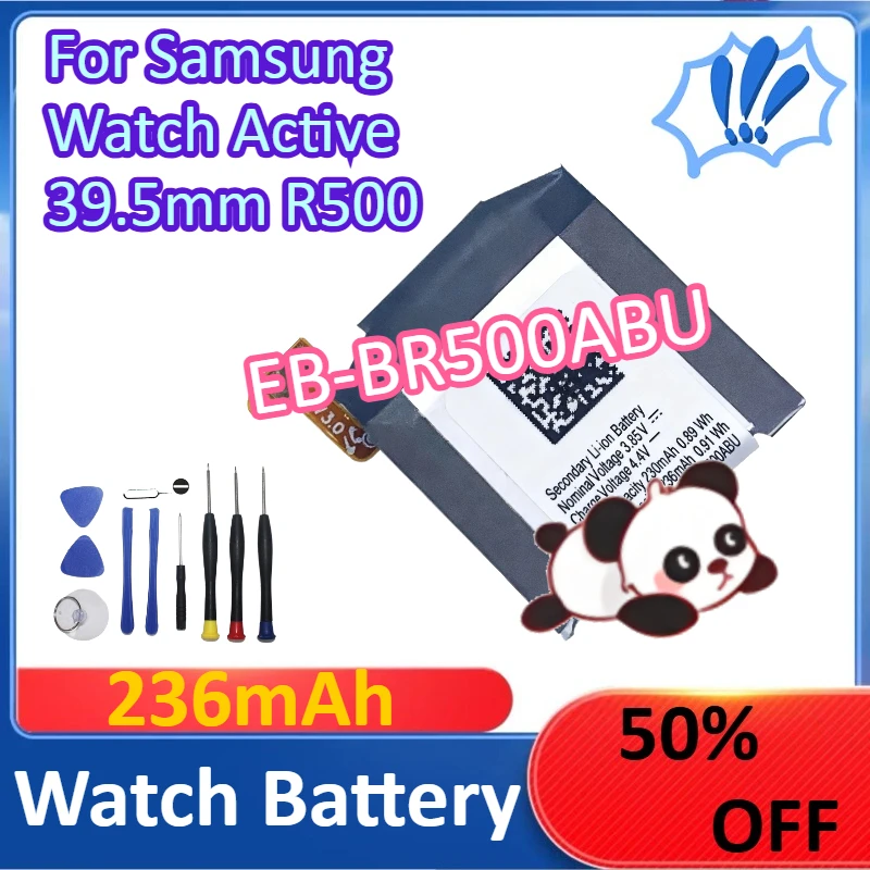 

EB-BR500ABU 236mAh For Samsung Watch Active 39.5mm R500 Watch Battery + Tools