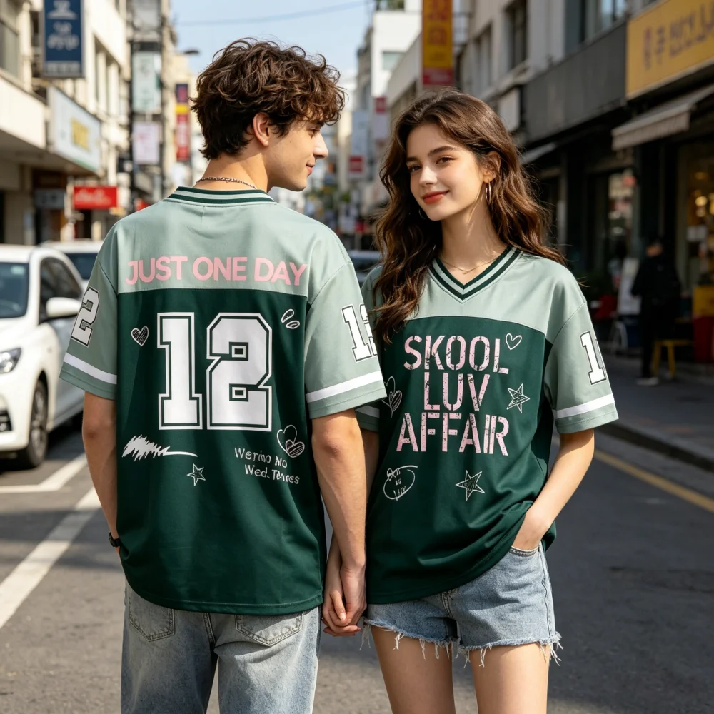 Camiseta de Fútbol Skool Luv Affair Estilo 2026, Camiseta de la Gira Mundial 2026, Regalo Kpop para Fans, Camiseta de Verano para Niños y Familia