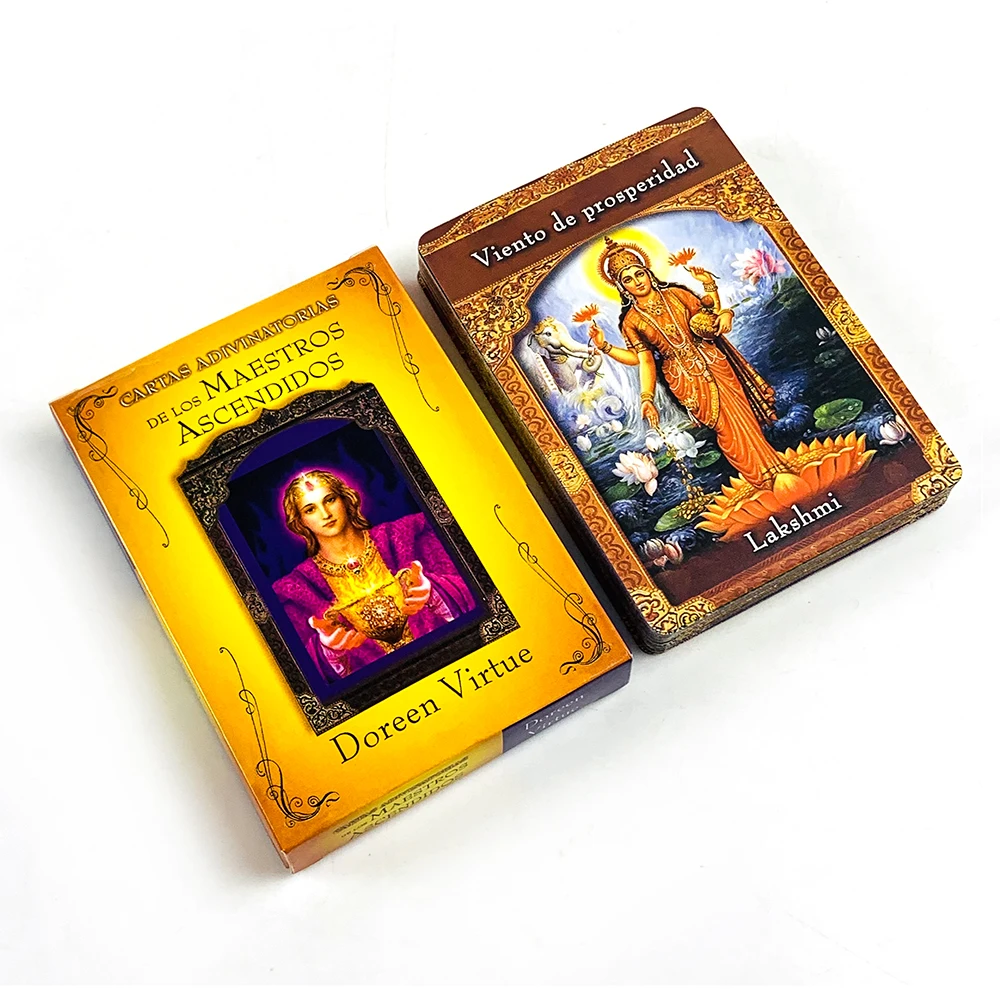 스페인어로 된 상승한 마스터 오라클 덱 44개 오라클 카드 가족과 친구들을 위한 레저 및 엔터테인먼트 카드 게임