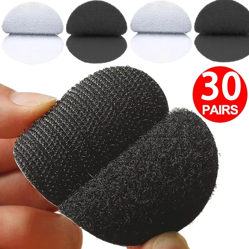 Strong Self Adhesive Hook and Loop Fastener Tape DIY Nylon Sticker Round for Adhesive Fastener Hook Loop with Glue Anti Slip Mat