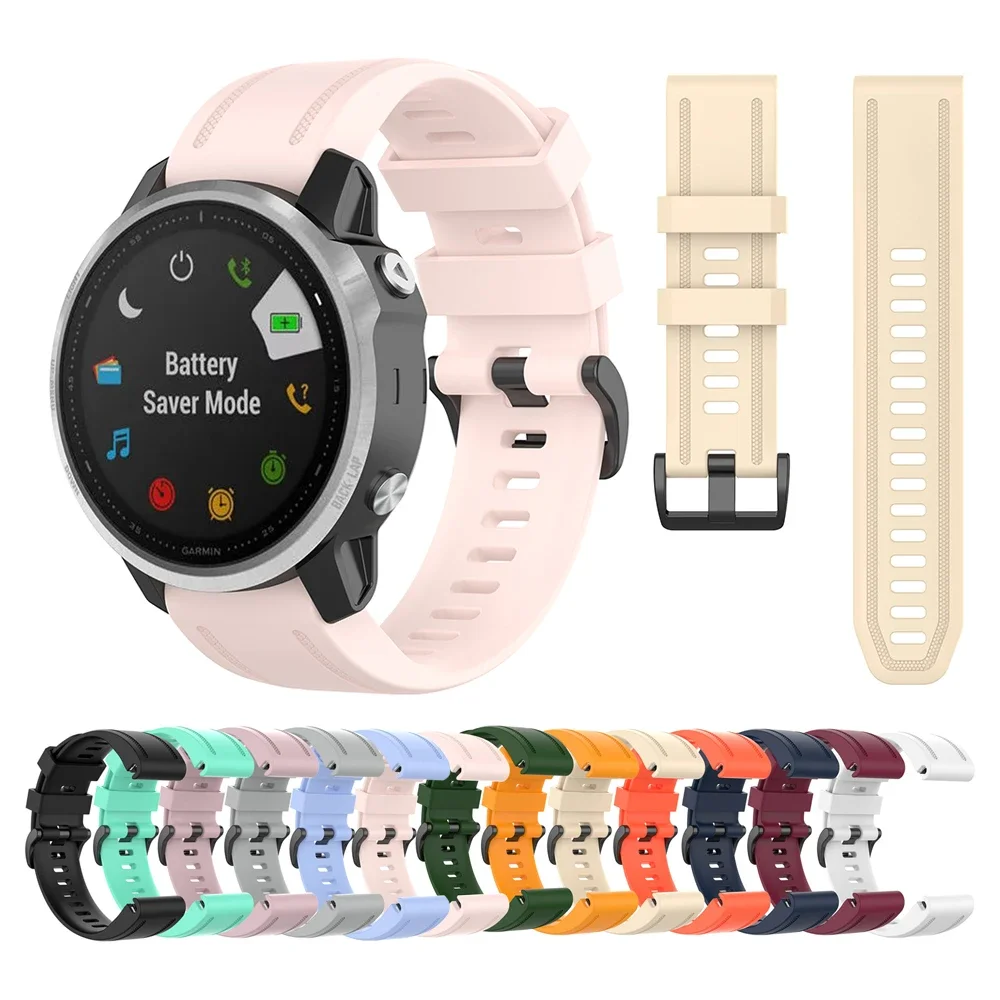 Fenix 8 43mm Fenix 7s 5S Plus Watch Band Instinct E 2S Quick Fit Silicone Watchband Strap for Garmin Fenix 6S Pro Straps Pink