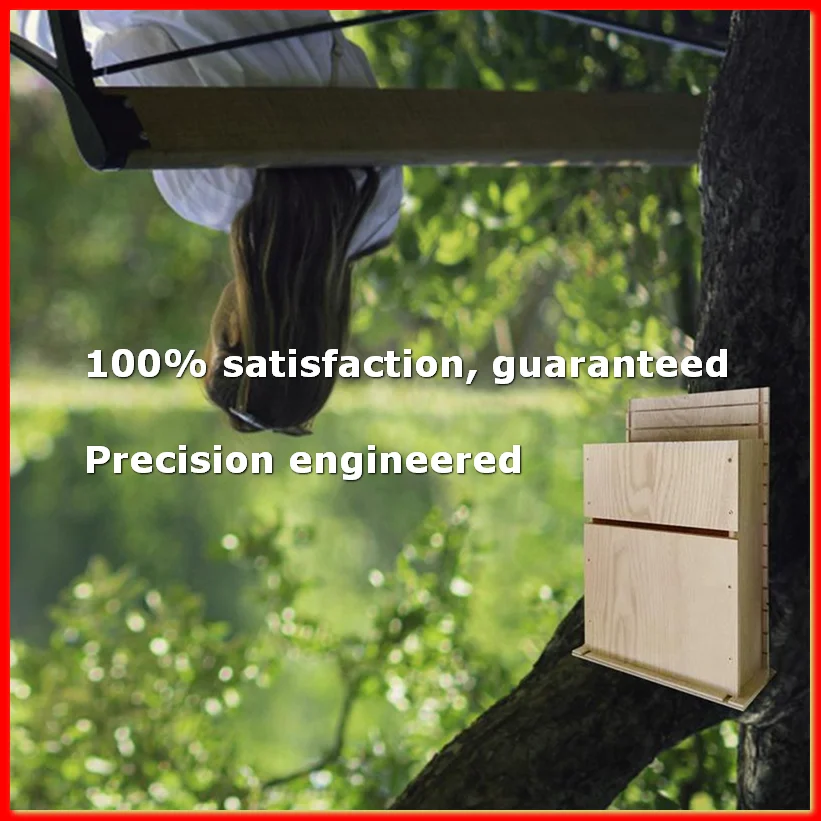 

Large Outdoor Bat House, Huge Wooden Box, Weatherproof, Untreated Spiral Bat House, Shelter, Garden Accessories A-A79M