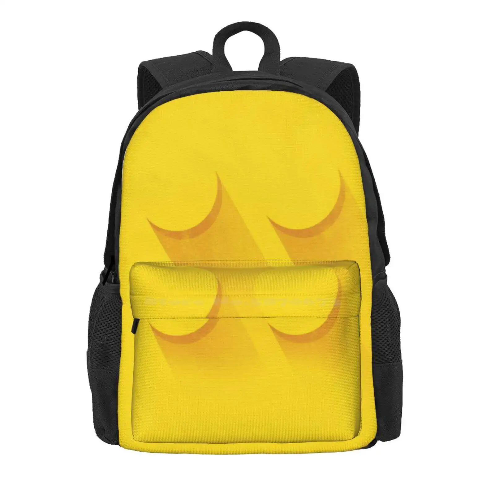 Yellow Brick Hot Sale Schoolbag Backpack Fashion Bags Cartoon Toys Brick Plate Eskimoeffect Afol Stud Back Minimalist Yellow