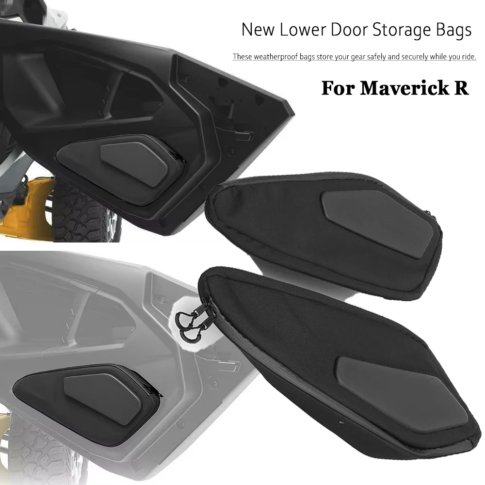 

New UTV Tuning Accessories Lower Door Panel Storage Bag Waterproof Kit For Can-am Maverick R CAN-AM MAVERICK R Door Tool Bag