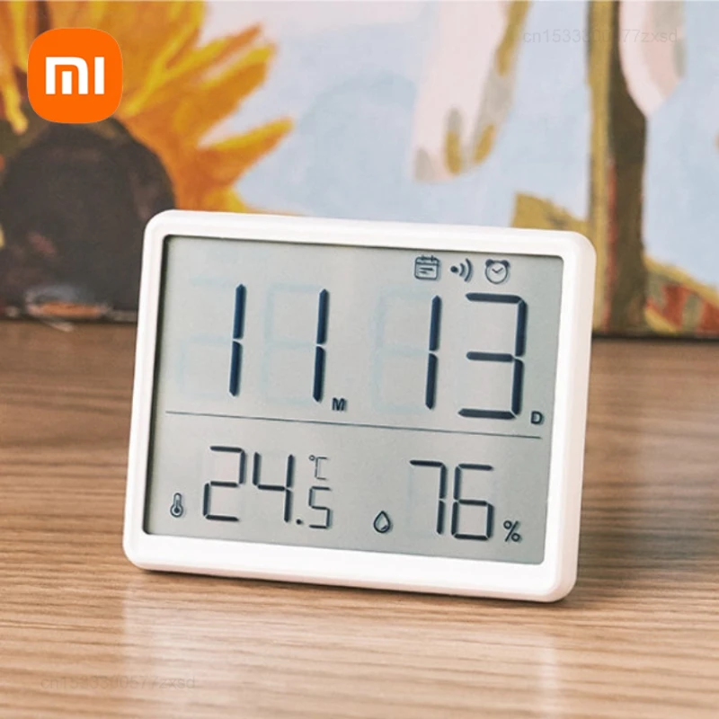 

Xiaomi Mijia Multifunction Thermometer Hygrometer Automatic Electronic Temperature Humidity Monitor Clock Monitor Wall Monitor