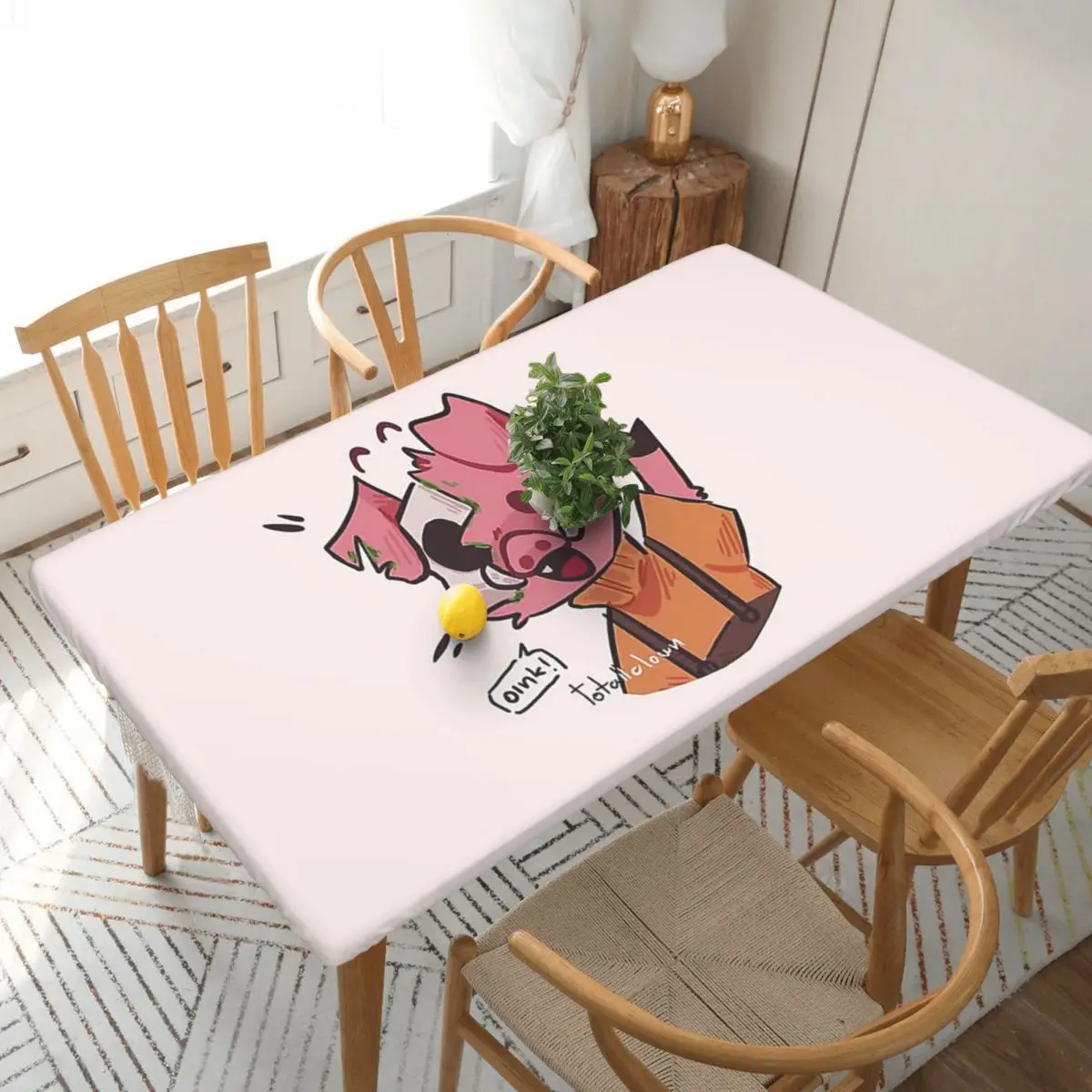 Micheal! Dsmp Custom Rectangular Tablecloth Oilproof Table Cover for Dining Events Table Cloth