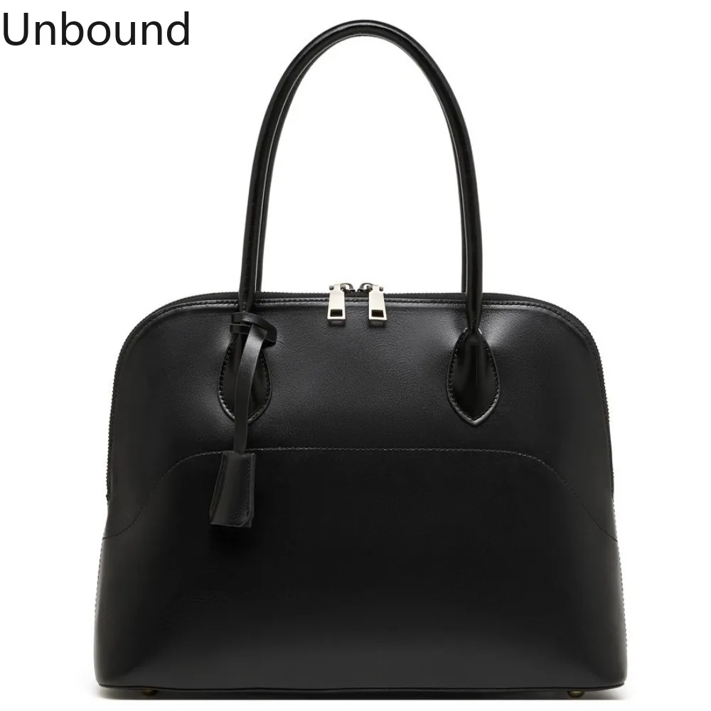 

2026 Hot Genuine Leather Women Large Capacity Shell Tote Vintage Luxury Handbag Commuter Carry Shoulder Crossbody Fashion Trend