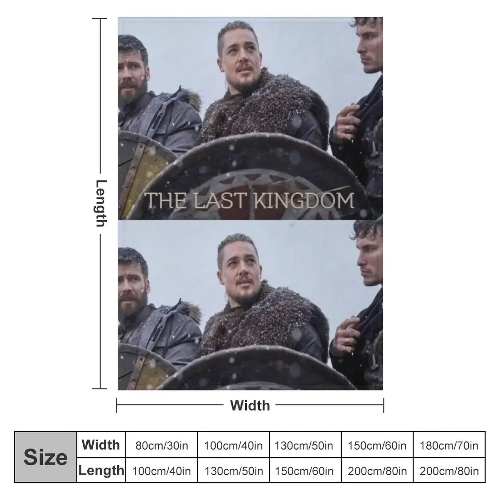 The Last Kingdom, Uhtred of Bebbanburg Throw Blanket couch cozy soft plush fuzzy picnic outdoor blanket