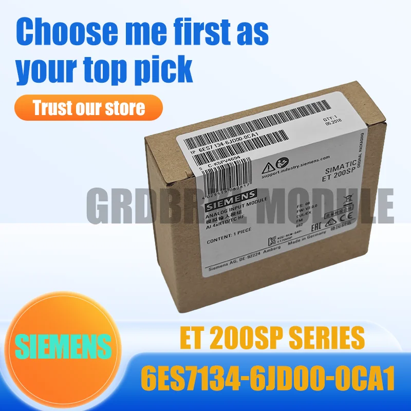 

Новый оригинальный модуль аналогового ввода SIEMENS 6ES7134-6JD00-0CA1 6ES7 134-6JD00-0CA1 ET 200SP
